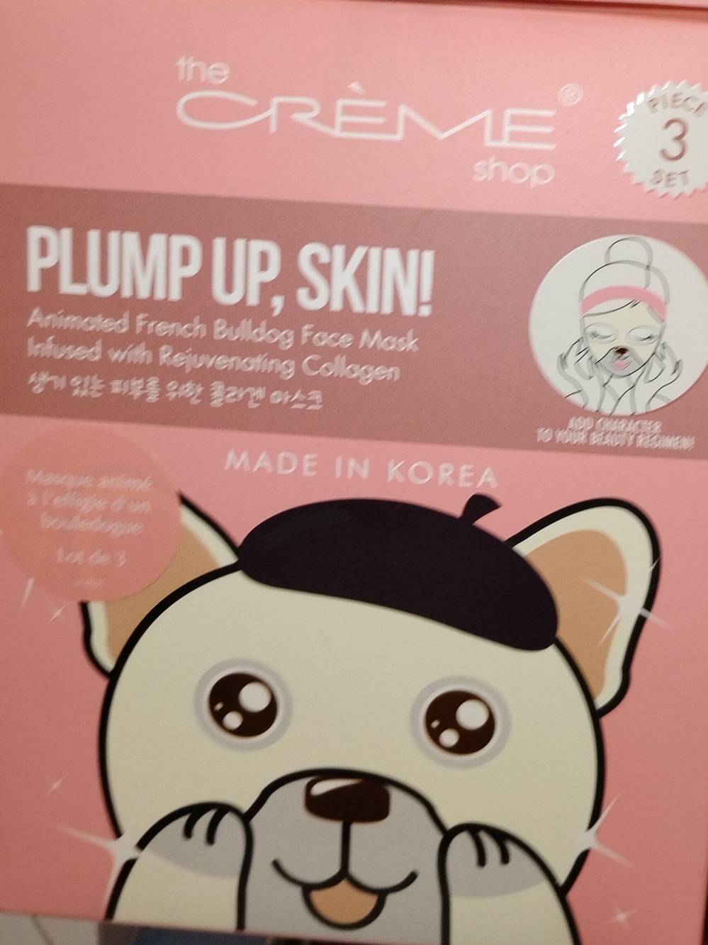 Plump Up, Skin! Rejuvenating Collagen Face Mask - Pink